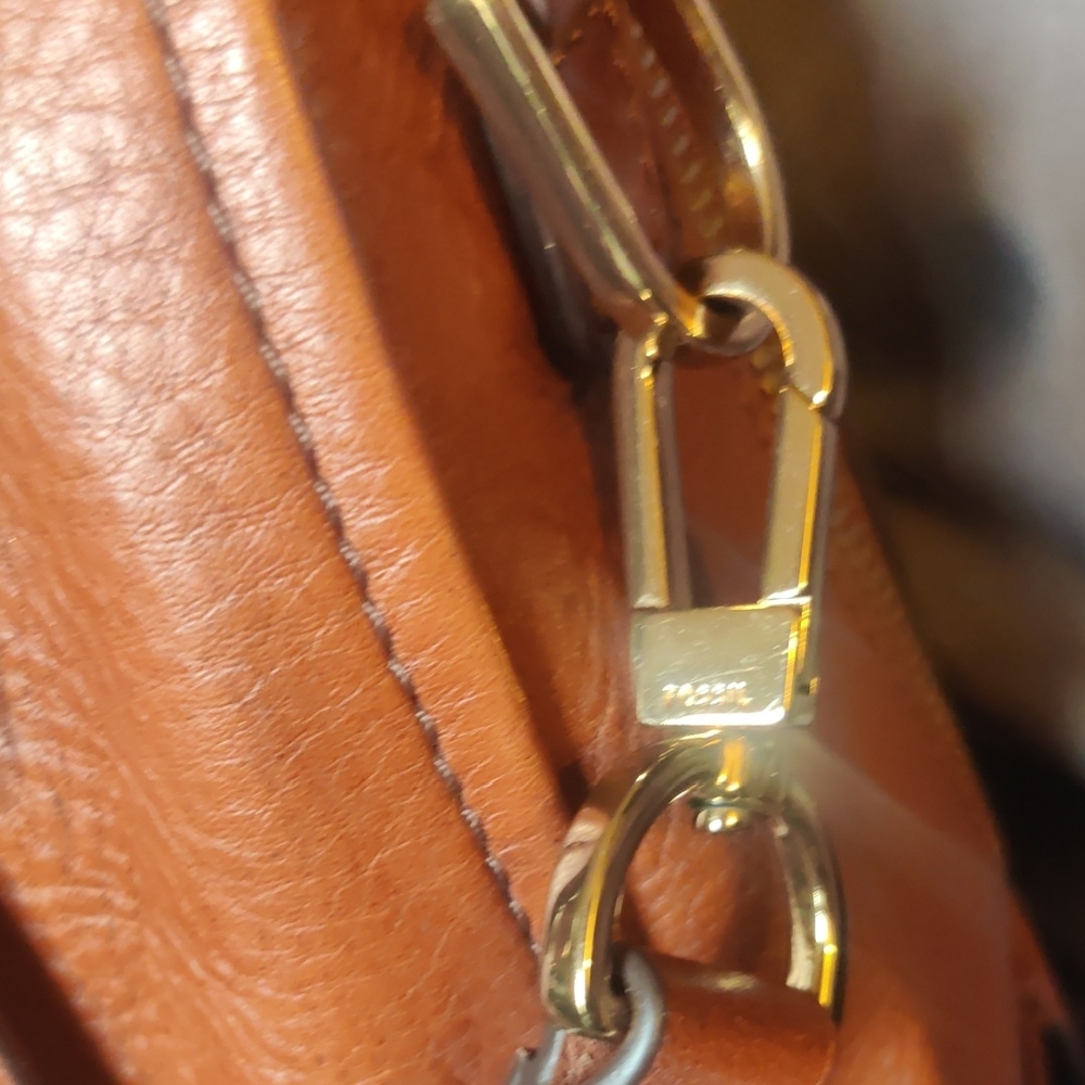 Fossil Carlie Leather Satchel Bag - Picture 6 of 16